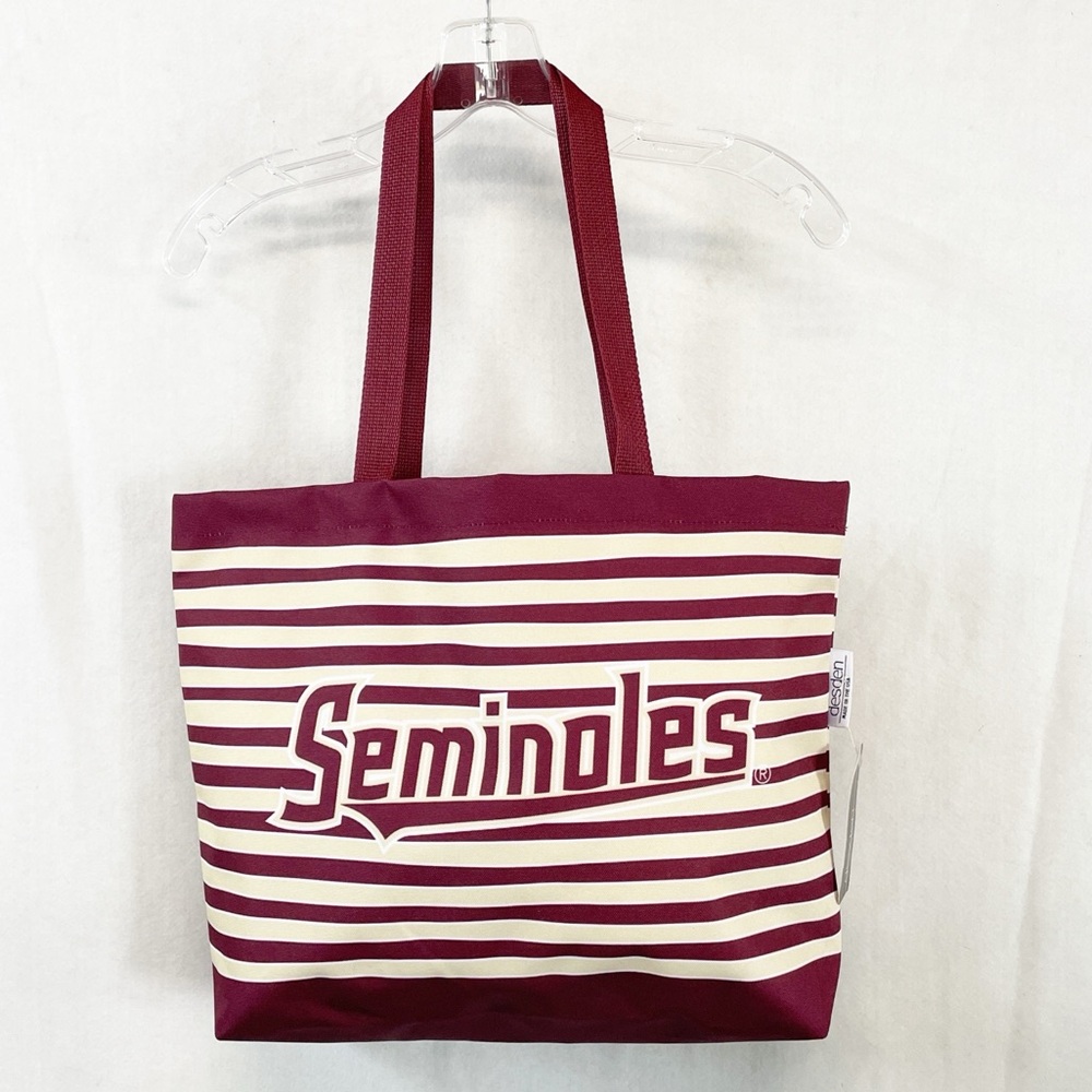 NEW Desden Seminoles Florida State University Tallahassee Athletic Canvas‎ Tote